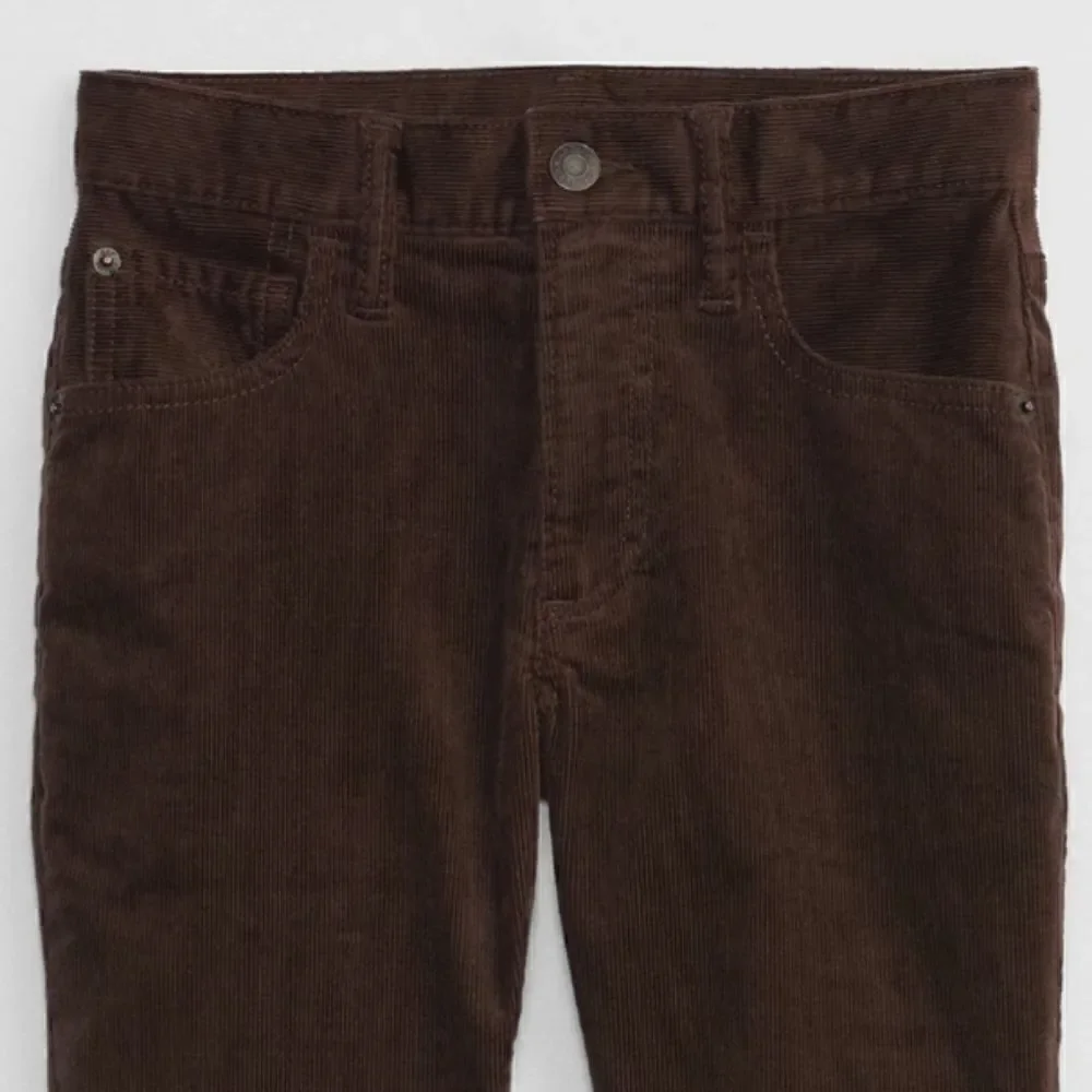 Kids Slim Taper Corduroy Pants with Washwell